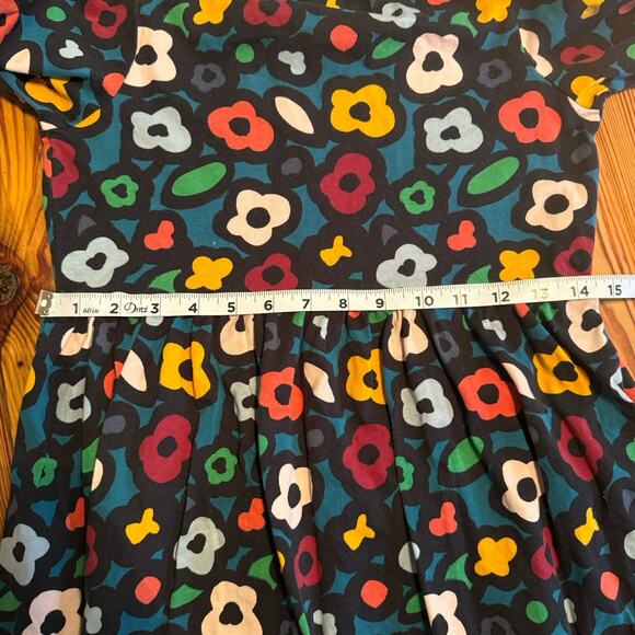 Hanna Andersson Elizabeth Playdress Girls Sz 12 Navy Floral Long Sleeves EUC - Picture 10 of 13